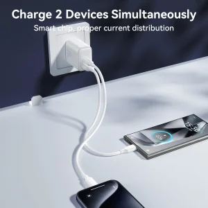 Củ sạc 20W TCF21 Joyroom 2 cổng sạc A C chân dẹp