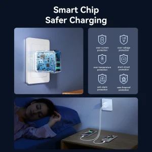 Củ sạc 20W TCF21 Joyroom 2 cổng sạc A C chân dẹp