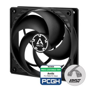 Arctic P12 PWM PST Fan Black