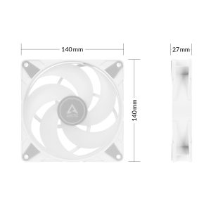 Arctic P14 PWM PST ARGB Fan White